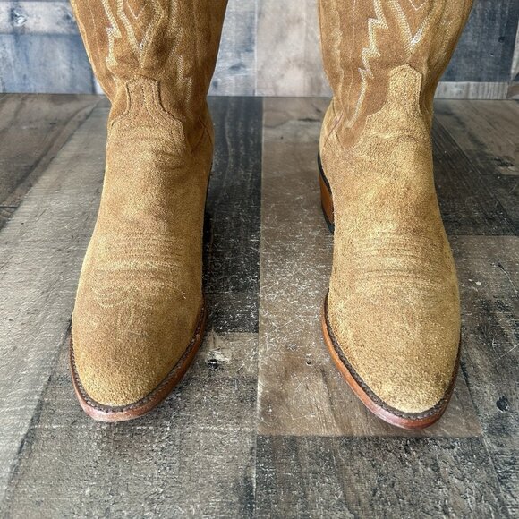Lucchese N1518R4 Full Suede 1883 Western Cowboy Boots Mens 10 D - Picture 7 of 12